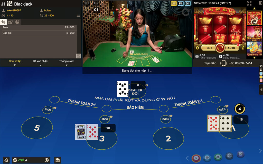 chơi casino trực tuyến blackjack online